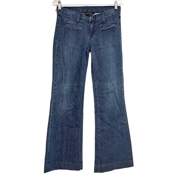 Lucky Brand Gene Montesano Flared Denim Jeans Vintage Inspired Bootcut Womens Sz - Picture 1 of 10